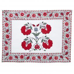 Janvi Placemat - Red (Set of 2)